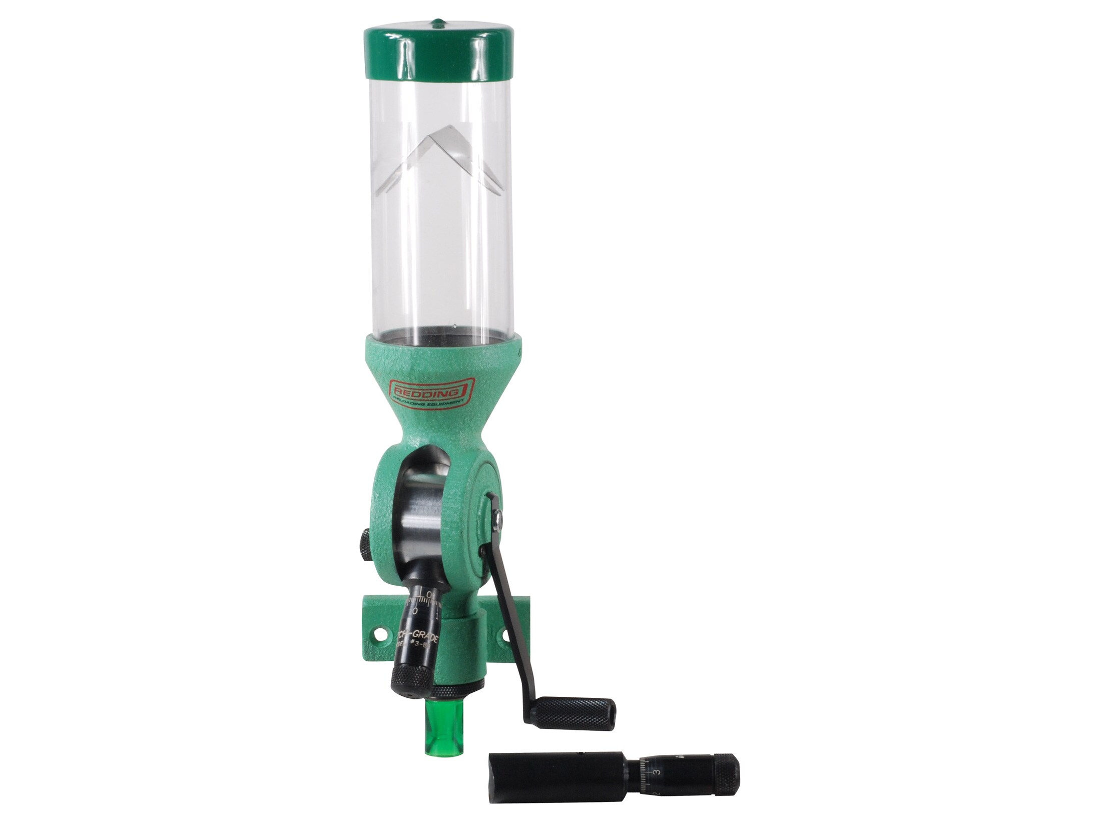 Redding 3 Powder Measure with Universal and Handgun Metering Chamber