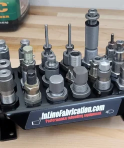 Alternative view of Inline Fabrication Benchtop Series Die Storage Rack for Hornady Lock n Load bushings 1 3/16" Holes Black Powder Coated
