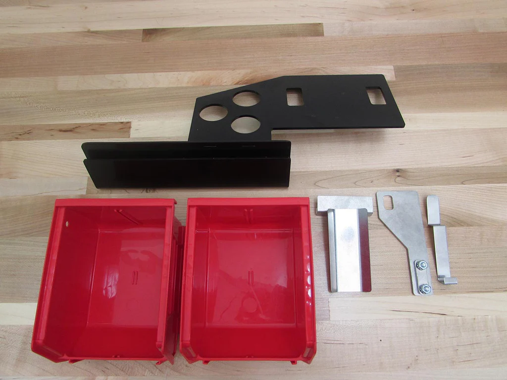 Inline Fabrication Case Ejector System for Hornady Single Stage Press with Red Bullet Trays