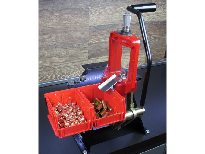 Inline Fabrication Case Ejector System for Lee Classic Cast Single Stage Press with Red Bullet Trays - Image 2