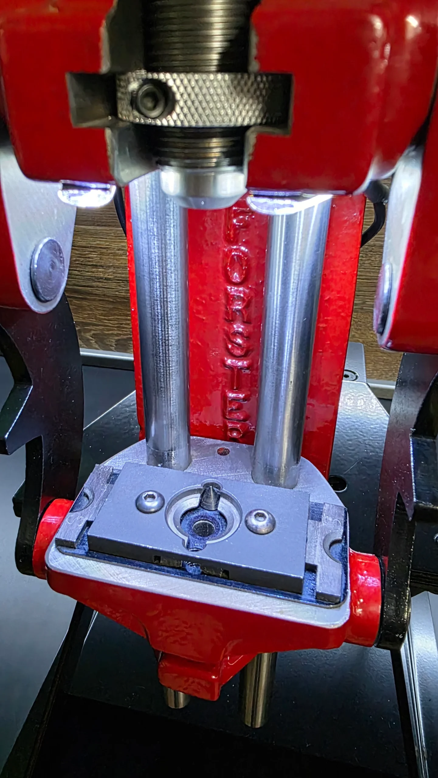 Inline Fabrication Dual LED Shellplate Lighting System for Forster Co-Ax Press