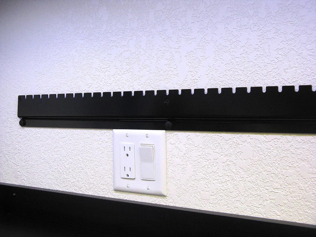 Inline Fabrication Wall Organizer Rail